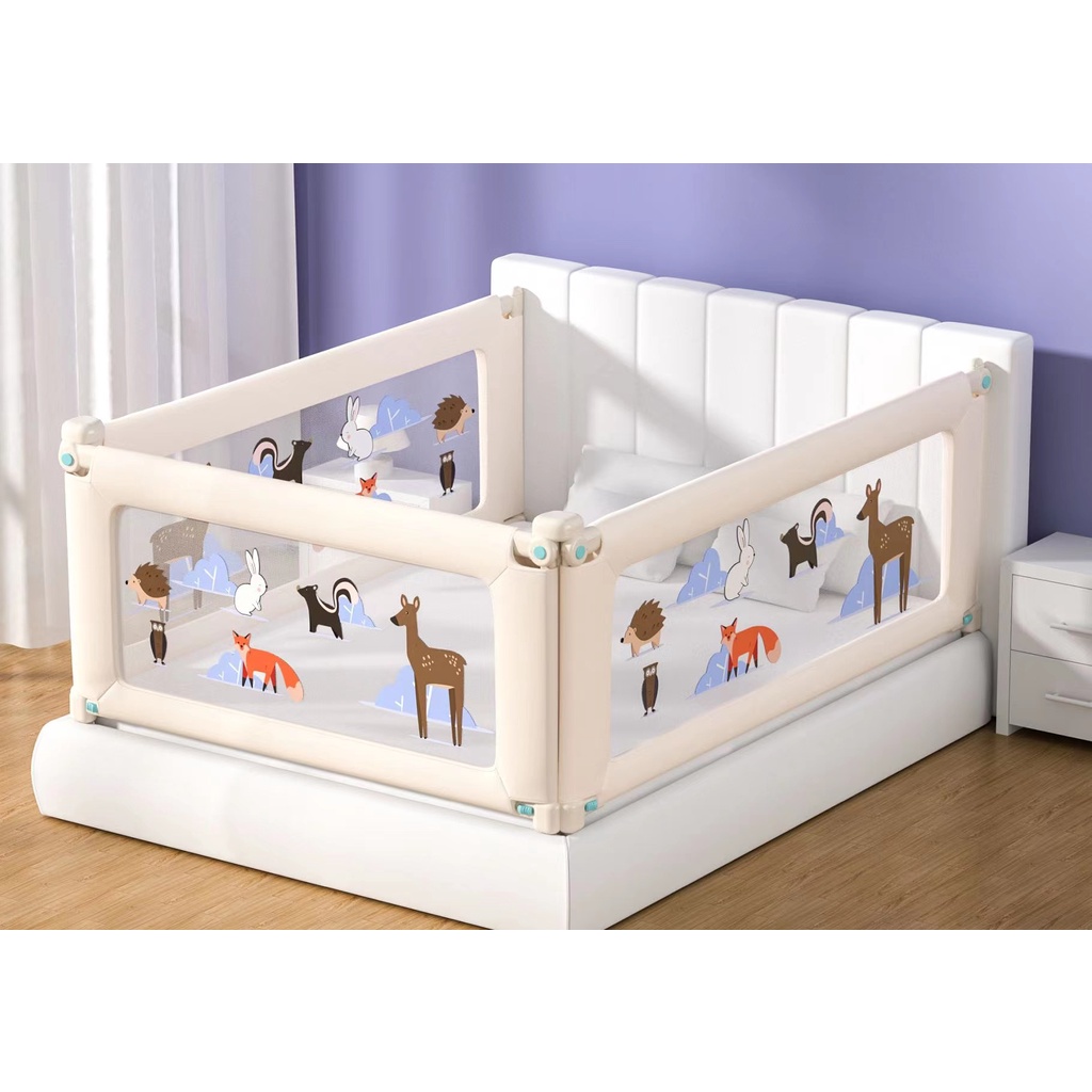 Pagar Bayi Anak Pengaman Pembatas Kasur Tempat Tidur Ranjang Bayi Safety Fence Baby Bed Guard Rail