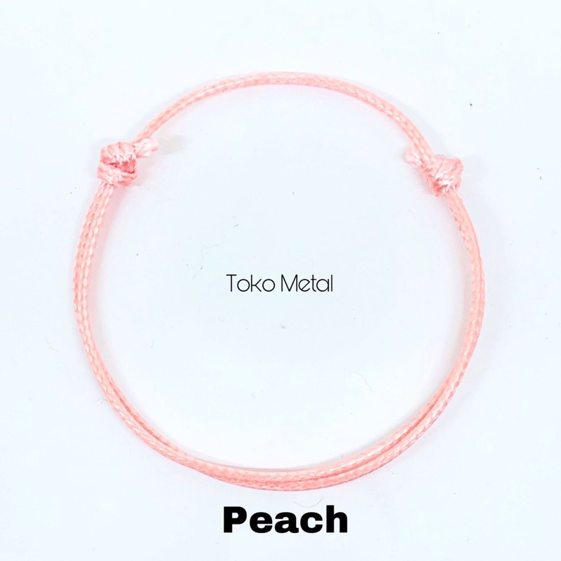 Gelang Tali Kulit Wanita Simpel Variasi warna [ Toko Metal ]