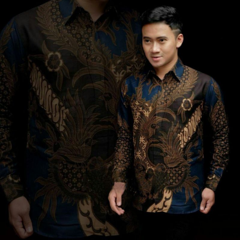NEW ARRIVAL DISTRO BATIK PRIA BORDIR SOGAN HRB026 BATIKAF NOTOARTO BATIK IPNU-IPPNU HEM PRIA Bel-Kemeja Mahesa Navy