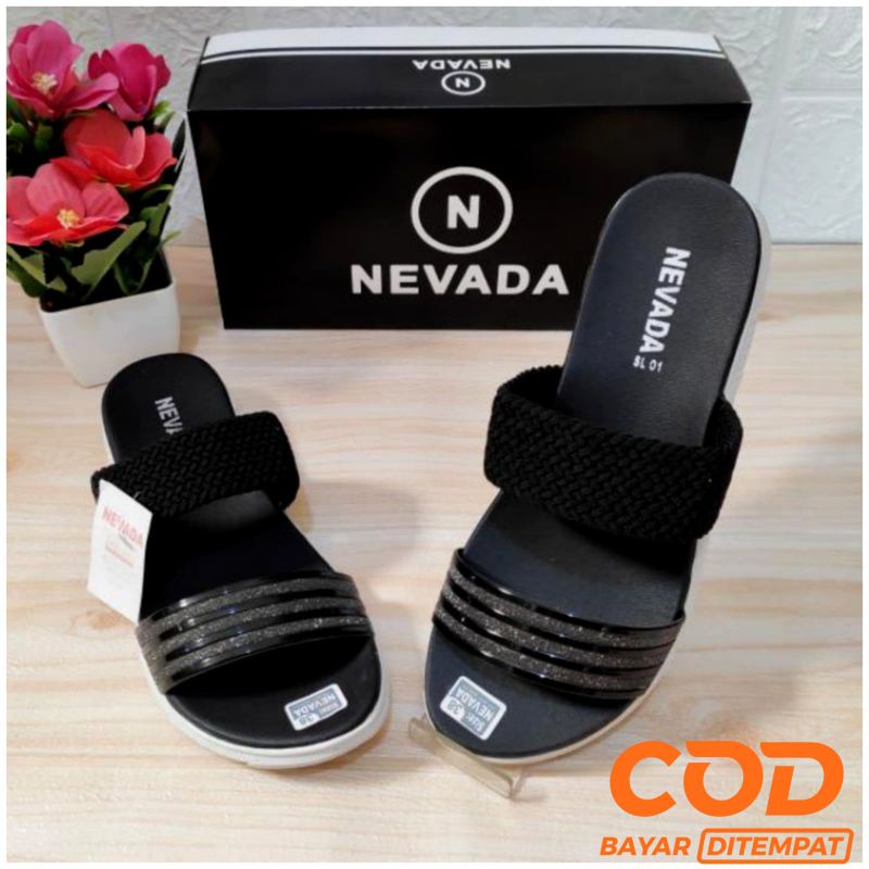 sandal flat wanita sendal wanita slop ringan sandal cewek NV SL1