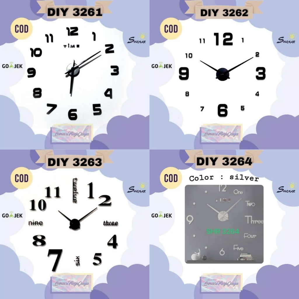 TERBARU DIY JAM DINDING JUMBO/ JAM JUMBO/ JAM VINTAGE