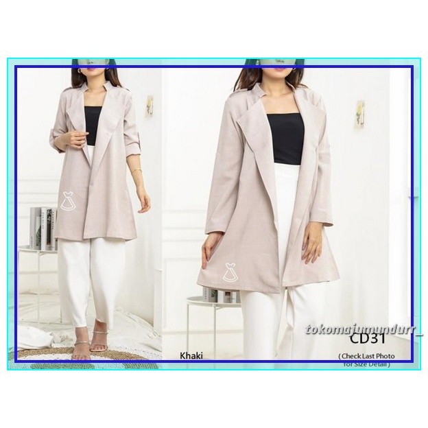Blazer Wanita Dewasa/Jas Wanita,Long Blezer Wanita,Long Cardingan Wanita,Cardingan Korea,Blezer Wani