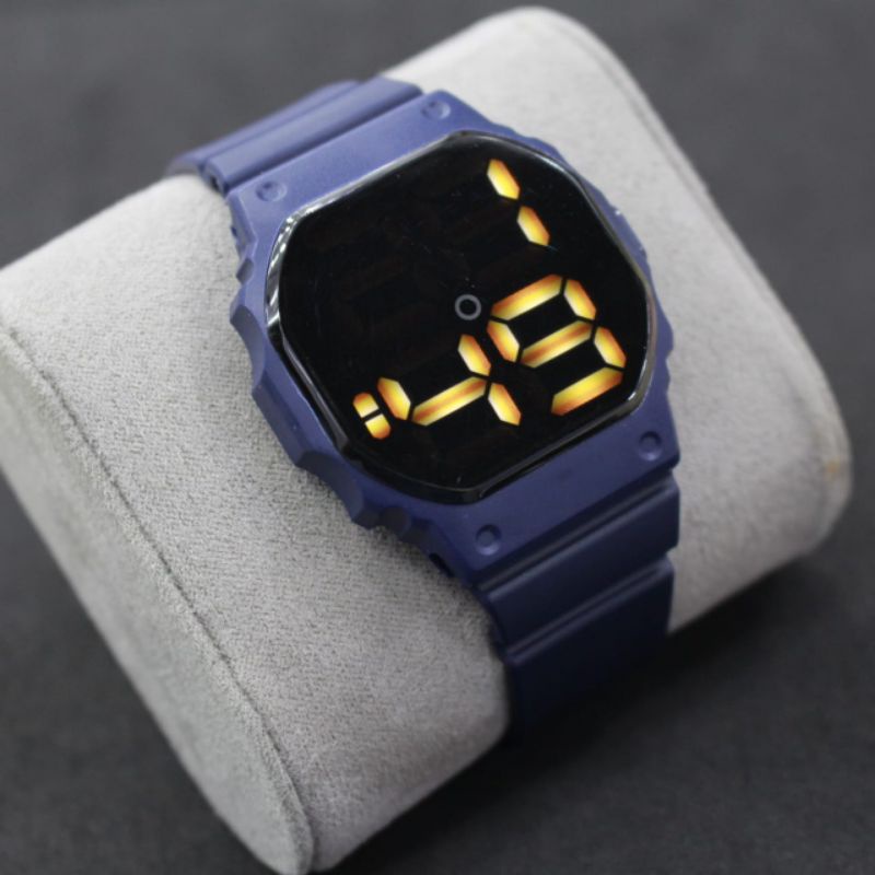 Jam led watch octagon free GIFT box