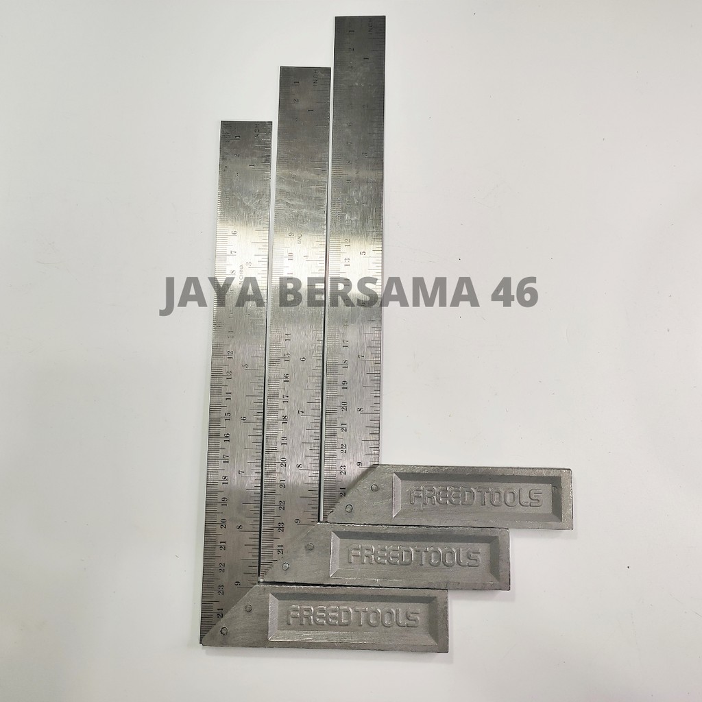 SIKU TUKANG RRT /  PENGGARIS SIKU TUKANG TEBAL JUMBO / PENGGARIS TUKANG BESI / GARISAN PENGGARIS SIKU BESI TUKANG 10&quot; 12&quot;