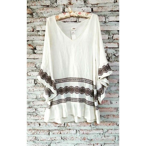 PRELOVED BLOUSE PUTIH VINTAGE