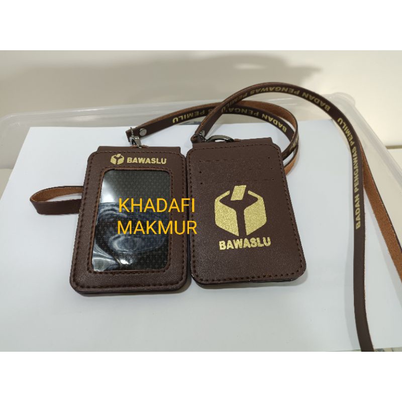 

Kalung Id - card BAWASLU, lipat dua, 8 kartu