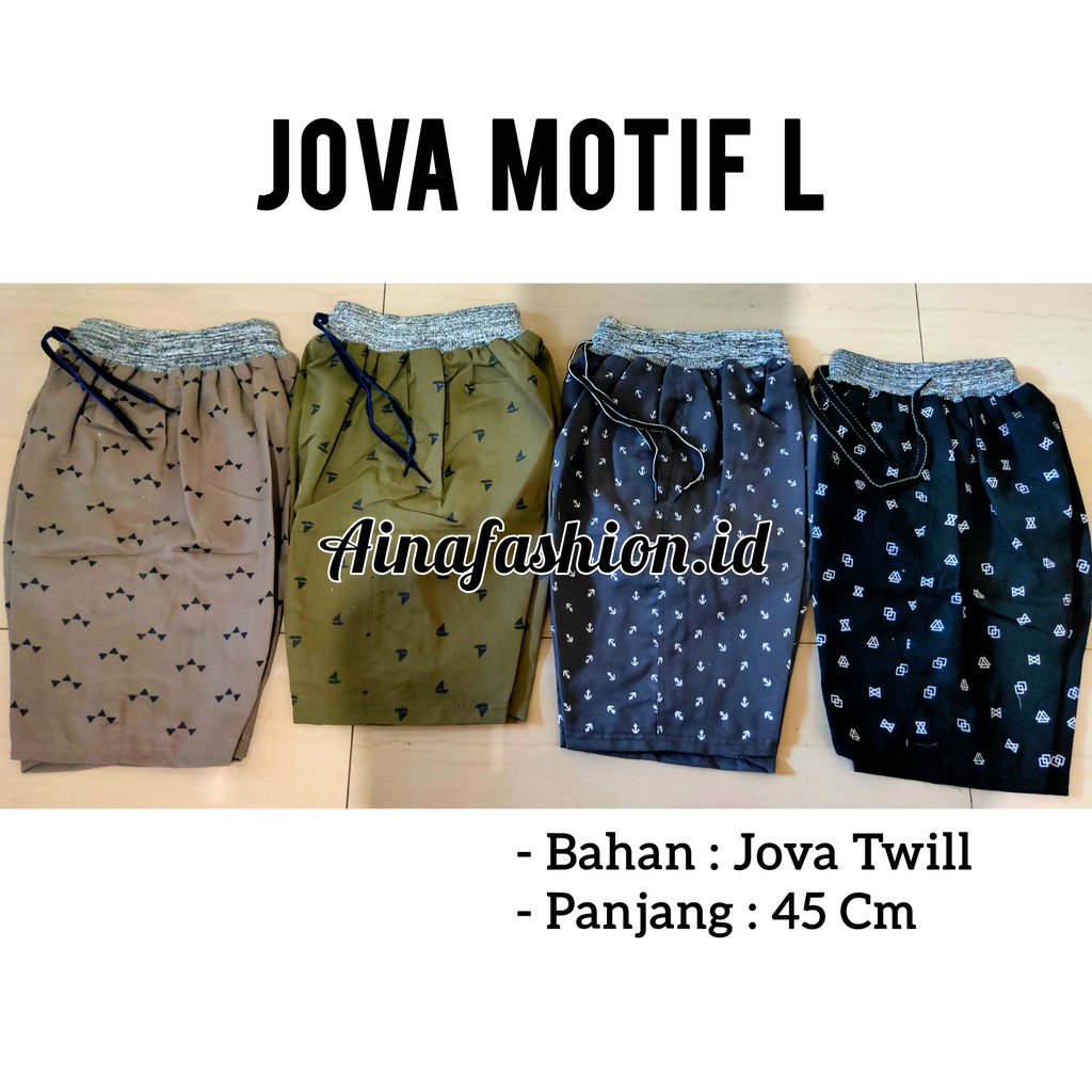 CELANA PENDEK PRIA DISTRO MOTIF Tebal