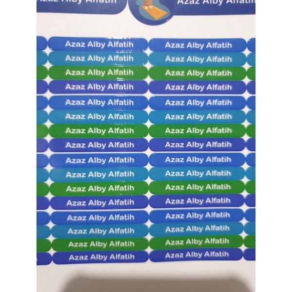 

Label anti air waterproof aman dicuci isi 500pcs bisa 5 nama