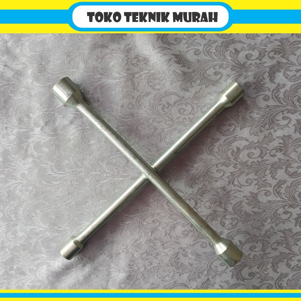 Kunci Roda Palang 14" / Kunci Roda Palang Cabang 4 / Kunci Roda Mobil