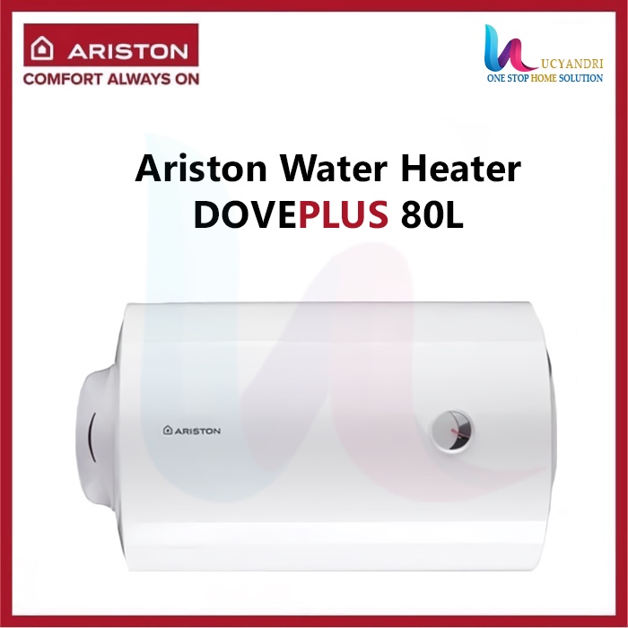 WATER HEATER ARISTON DOVE PLUS 80 LITER HORIZONTAL