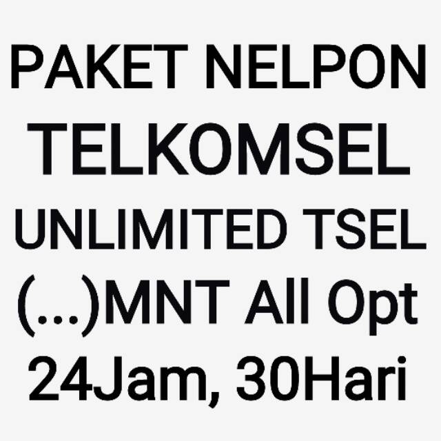 [CHAT KAMI DULU SEBELUM ORDER]Paket Nelpon Telkomsel Tsel Unlimited Sepuasnya Spesial Khusus 30Hari 