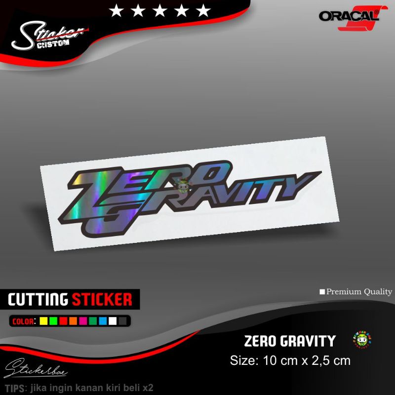 Sticker ipone bridgestone pertamina akrapovic mugenpower zero gravity cutting sticker tumpuk