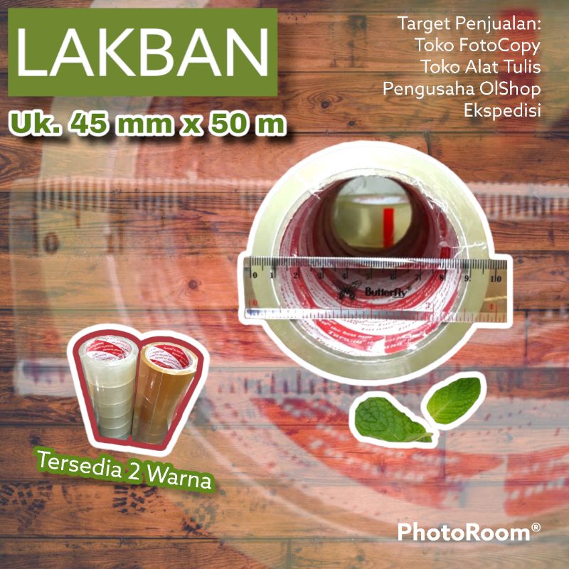 AH Plakban Lakban 45 mm x 50 m Kualitas Daimaru / 2 inch x 50 m Grosir