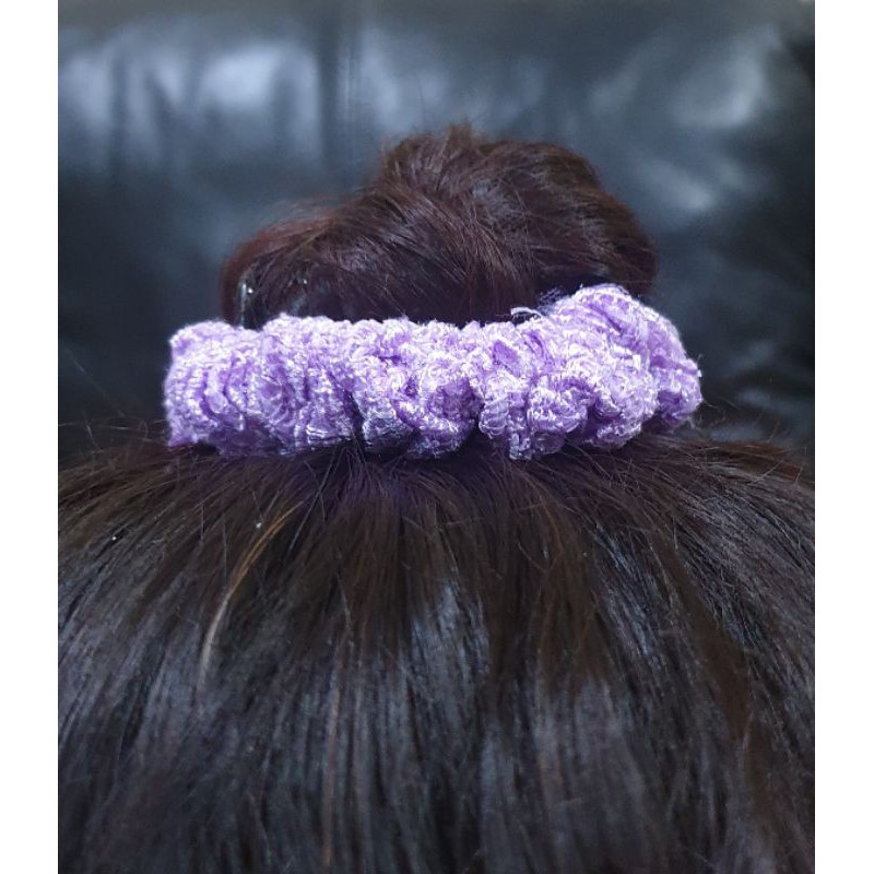 SCRUNCHIE BAHAN BRUKAT METALIK PREMIUM CEPOL HIJAB