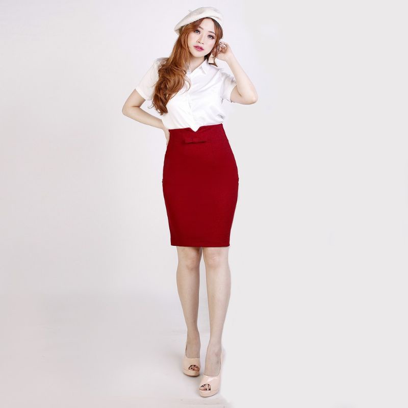Rok Span Wanita Dewasa Casual Model Terbaru - fashion Swan
