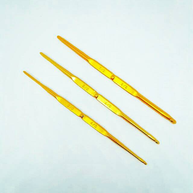 TULIP | HAKPEN TULIP GOLD DOUBLE HOOK | CROCHET HOOK TULIP GOLD
