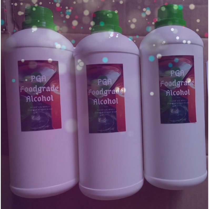 Alkohol Food Grade 98% The Best Quality 1Liter +  (Original Pure Grain Alcohol )