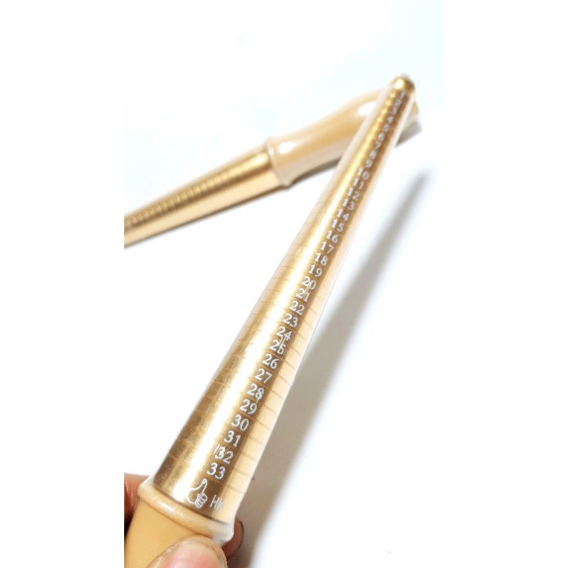 ( NEW ) Alat Ukur Cincin / Stik Ukur Cincin Kuningan
