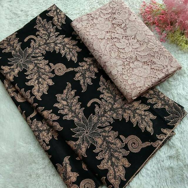  Kain  Batik Jarik Kebaya Coupe Set Embos Katun Primis Sogan 