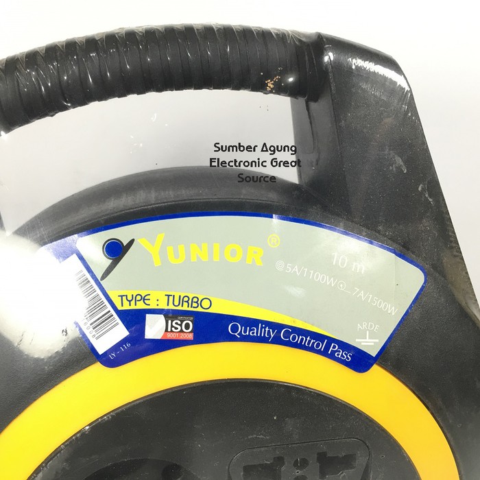 Rol Kabel Yunior Turbo LY116 10M 5A Olor Kabel Tebal Arde Lampu