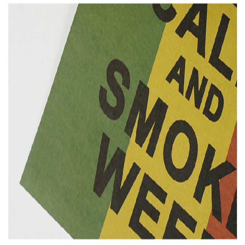 Bayar Di Tempatstiker Dinding Wallpaper Desain Keep Calm Smoke Weed