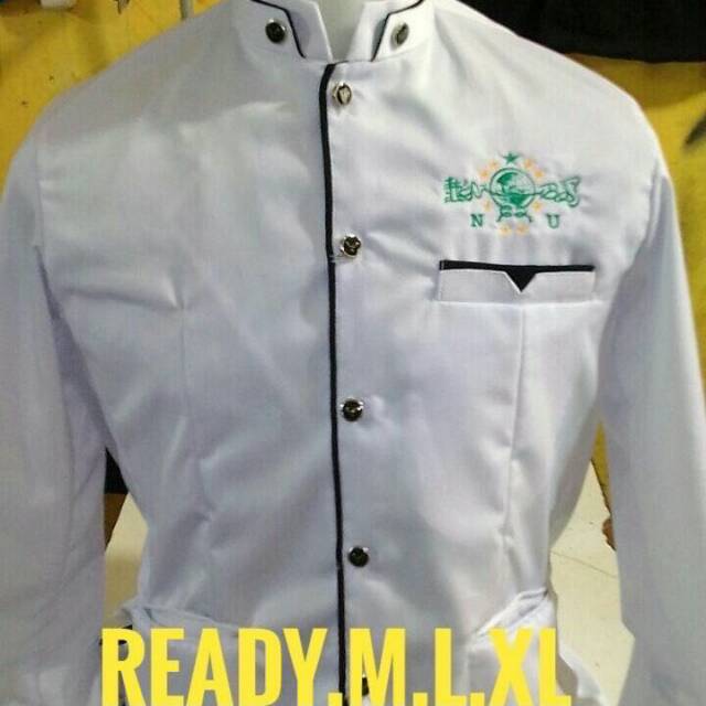 Jasko polos putih/hitam logo NU