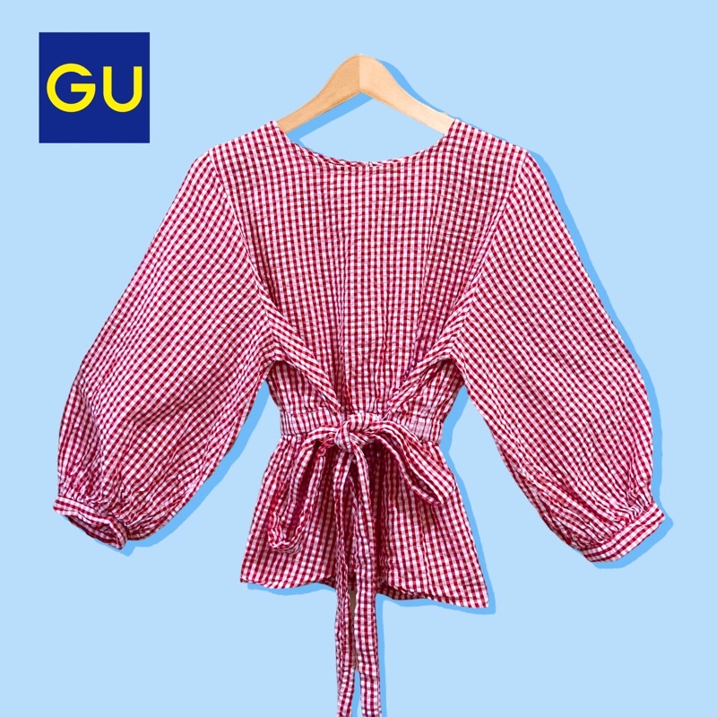 Red Blouse by GU UNIQLO