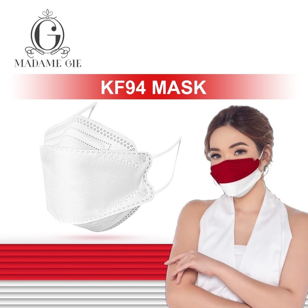 Fashion Fair - Madame Gie Protect You KF94 Merah Putih - Masker 1Pcs | Edisi Kemerdekaan RI KE-