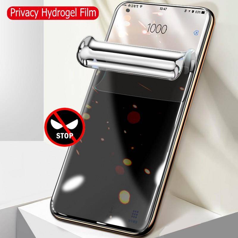 Pelindung Layar Hydrogel Anti Spy Untuk Xiaomi Redmi K20 K40 K50 Pro Plus K30 K30i K40S Redmi 10X Pro 10A Mi Mix4 Civi 1S