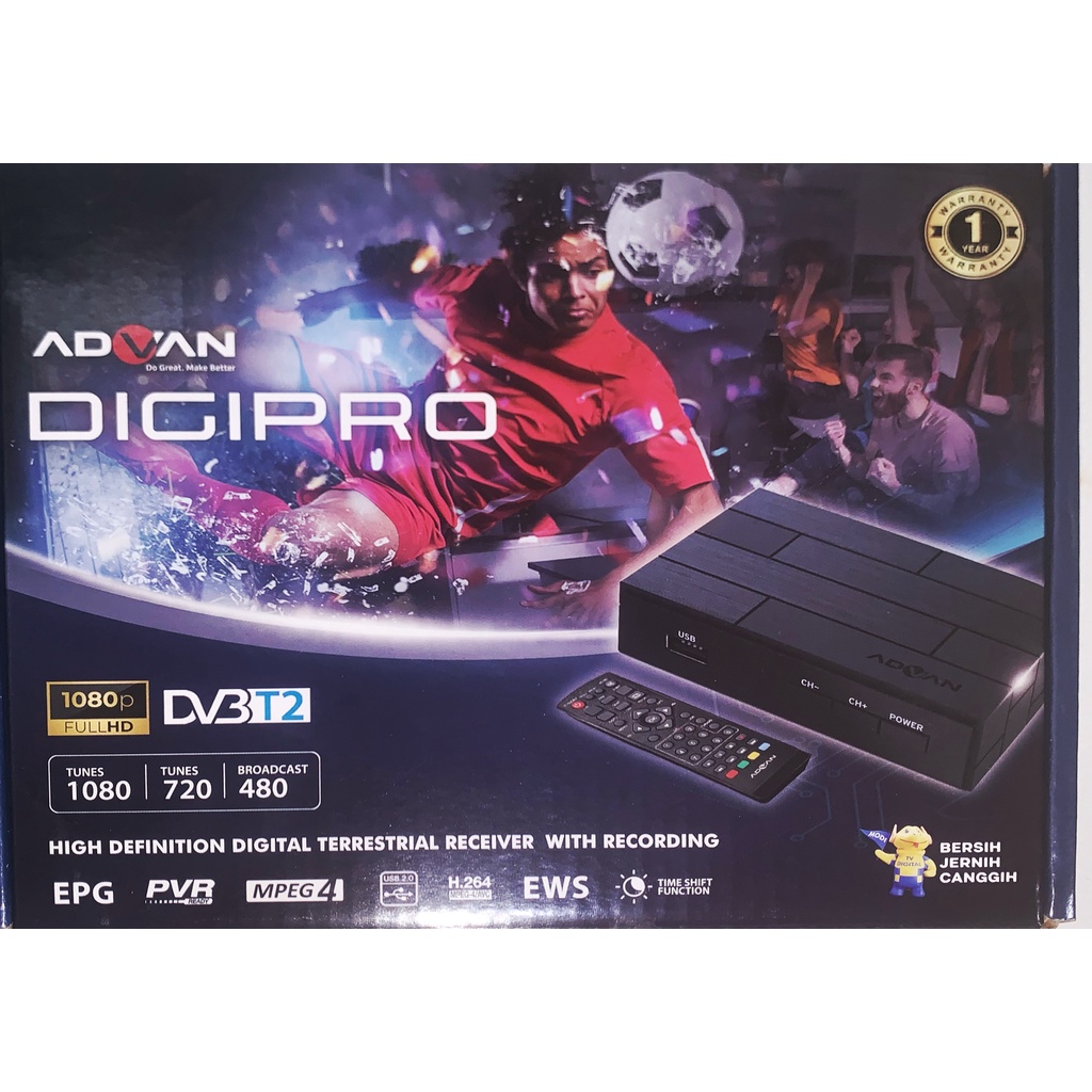 STB TV DIGITAL ADVAN DIGIPRO DVBT2 DVB-10KK Full HD 1080p Set Top Box STB Digital TV android tv berk