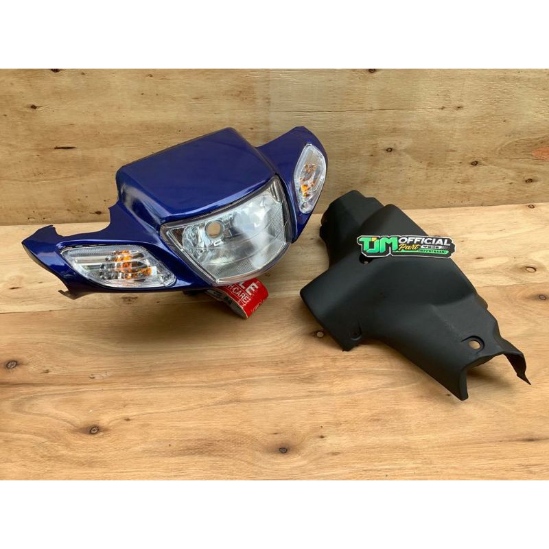 BATOK KEPALA F1ZR / YAMAHA FIZ R-FULL SET LAMPU &amp; SEIN / VEGA R LAMA BIRU