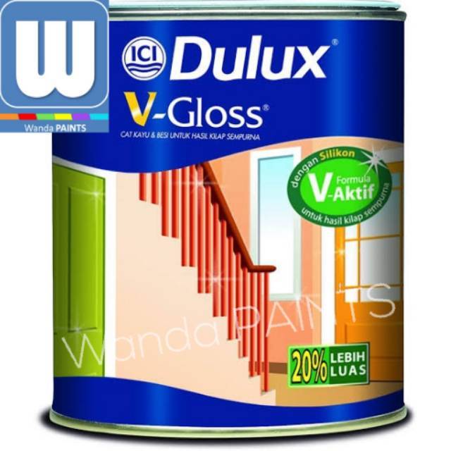  CAT  MINYAK DULUX V GLOSS 1 KG  WARNA STANDARD Shopee 