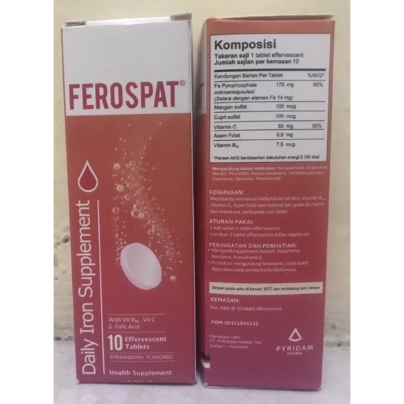 Ferospat isi 10 TAB Effervescent