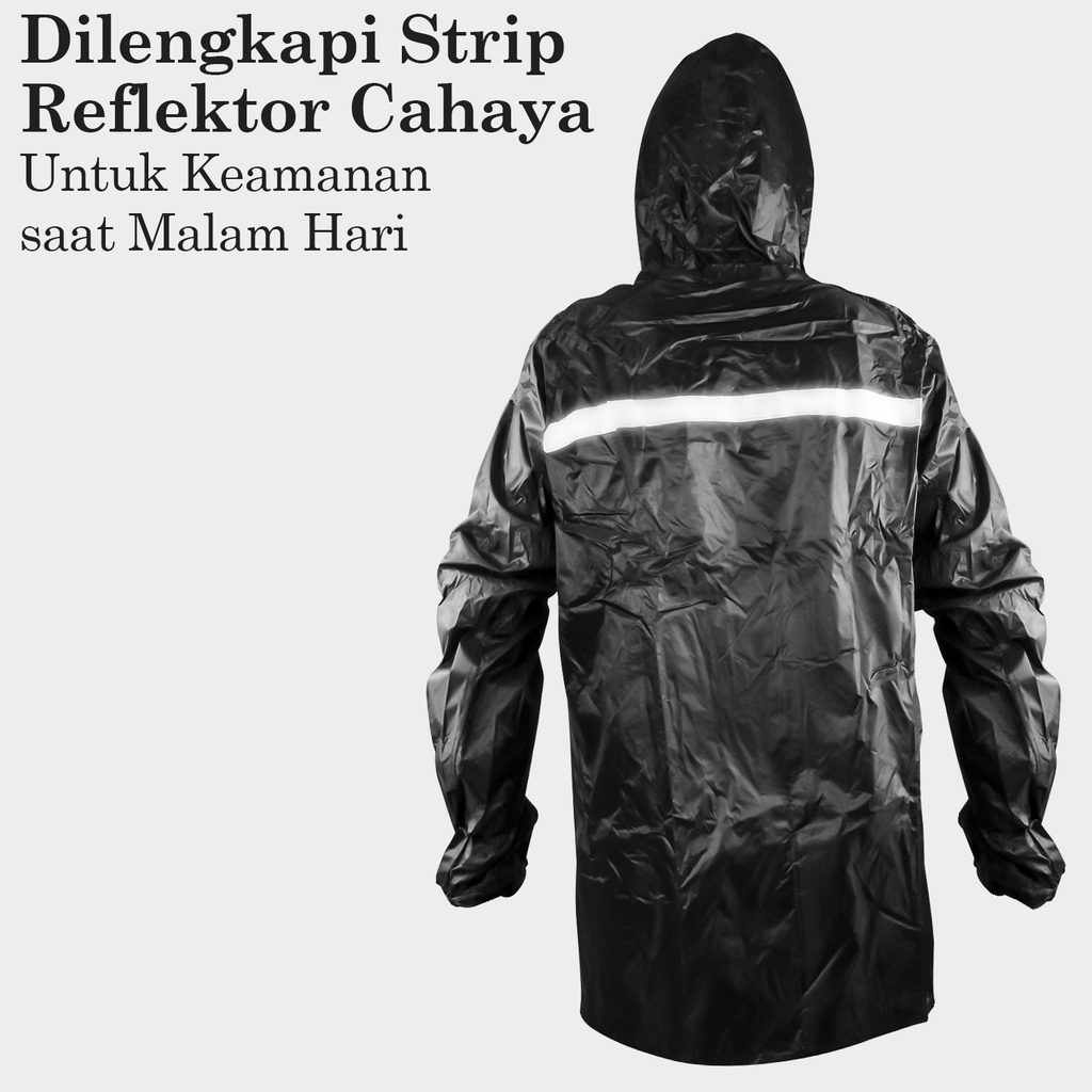 Jas Hujan Jumbo Import Setelan Dewasa Jaket Celana Free Bag 99