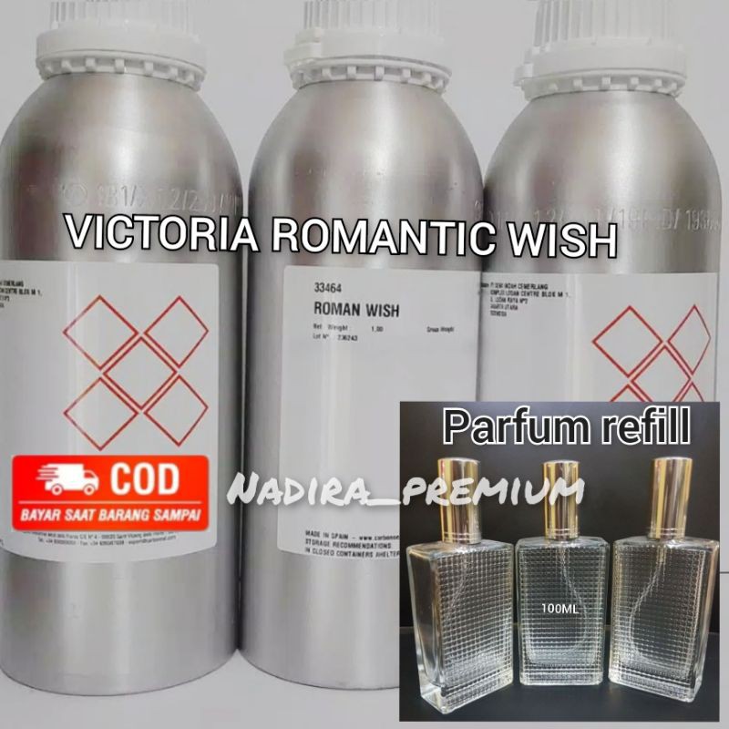 Parfum Refill ROMAN WISH / Victoria Romantice Parfum Isi Ulang Wangi Tahan Lama