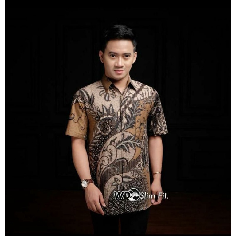 Kemeja Batik Pria Moderen Lengan Pendek Kratonan Regular- Baju Batik Pria Murah Regular M L XL XXL