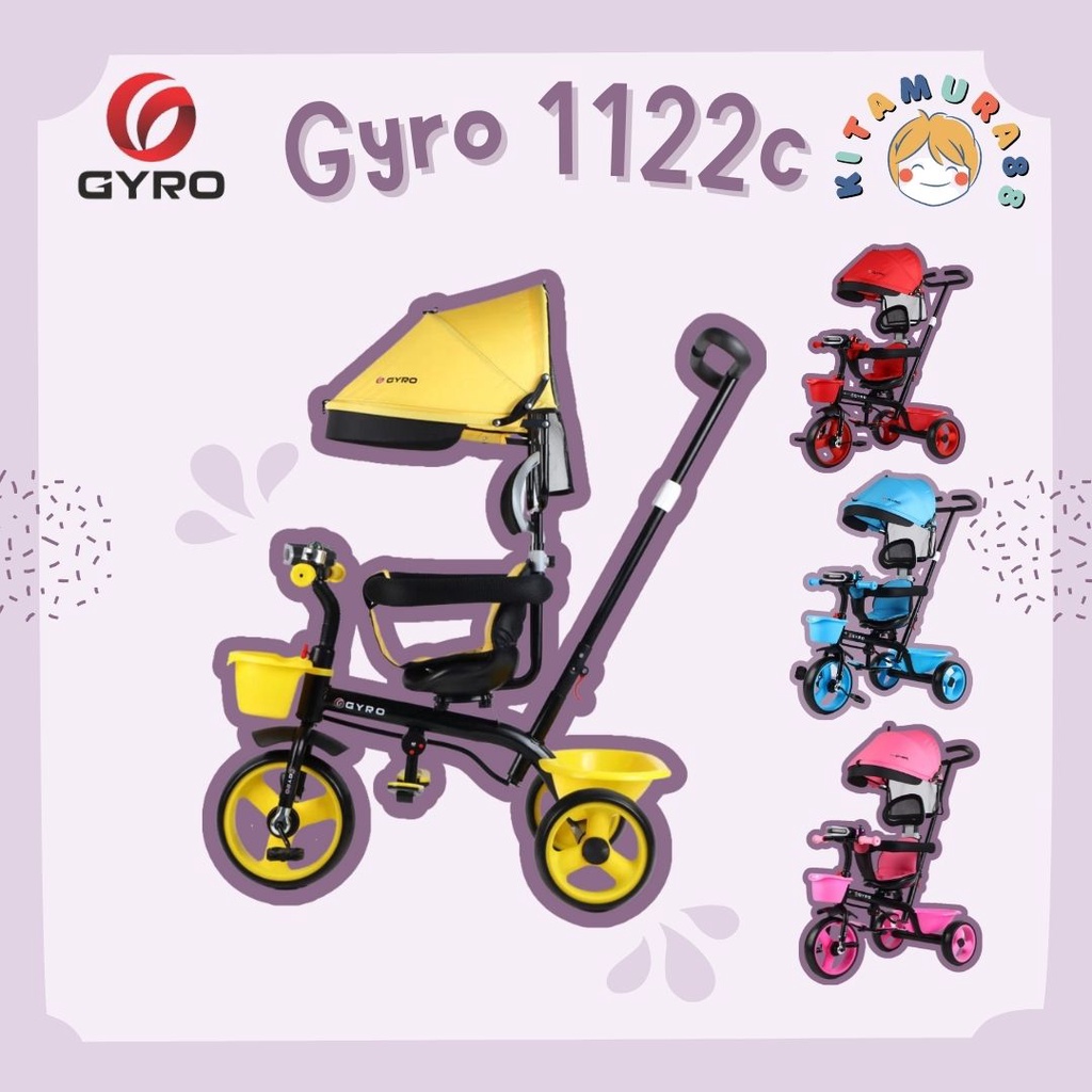 Sepeda Stroller Anak Roda Tiga GYRO 1122C