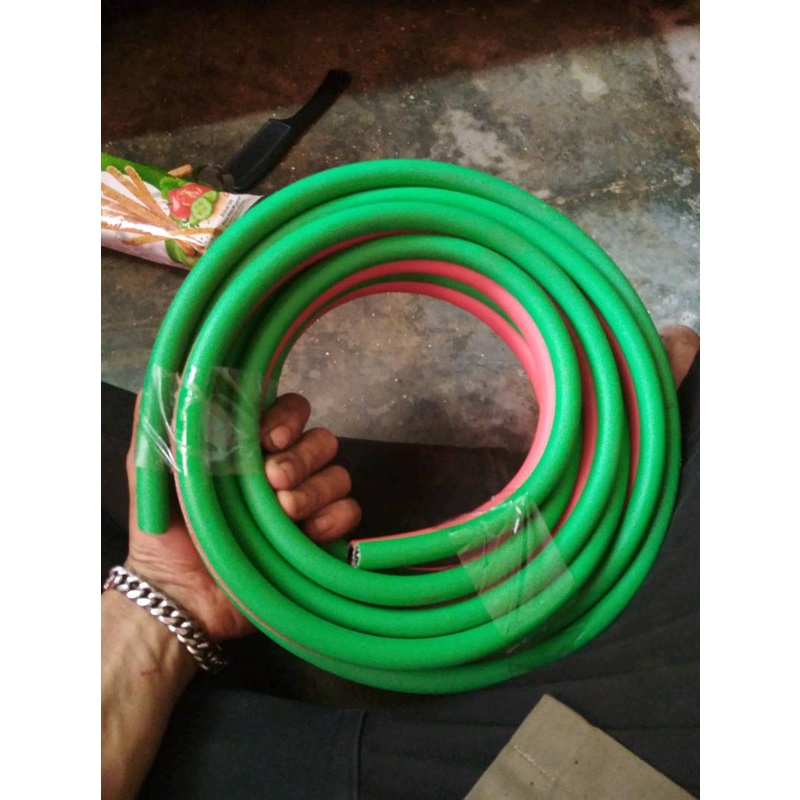 Selang Slang Las Potong Karbit Double  Gas Lpg Oksigen Panjang Welding Hose Pvc Selang Las Dobel LPG Oksigen / Twin Welding Hose kualitas premium harga permeter