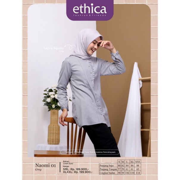 ATASAN ETHICA NAOMI 01 BLUE DARK GREY GREY