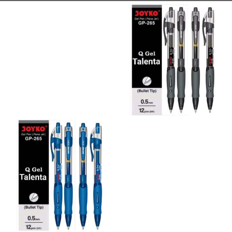 

Gel Pen (Pulpen Jel) Joyko GP-265 Q Gel Bullet Tip 0.5mm