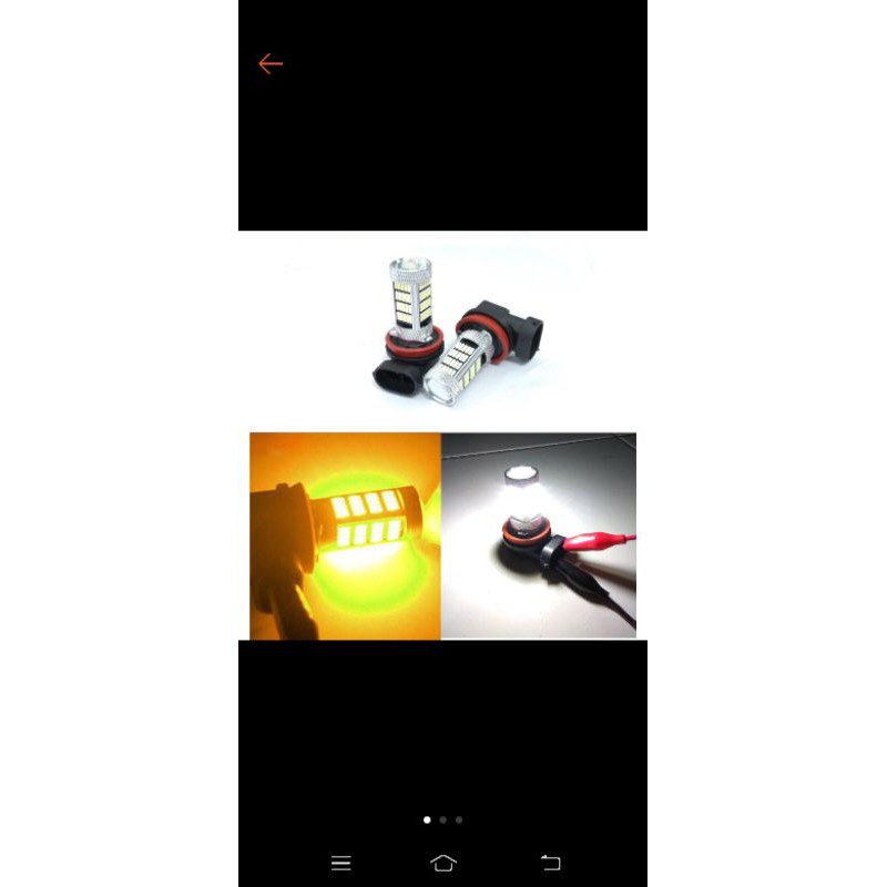 lampu led foglamp H8 H11 H16  92titik lensa mobil