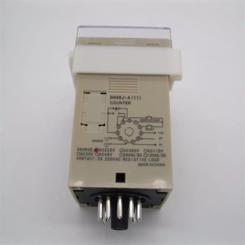 DH48J-11A 11-Pin Timer Digital Counter Relay LED Display 220V