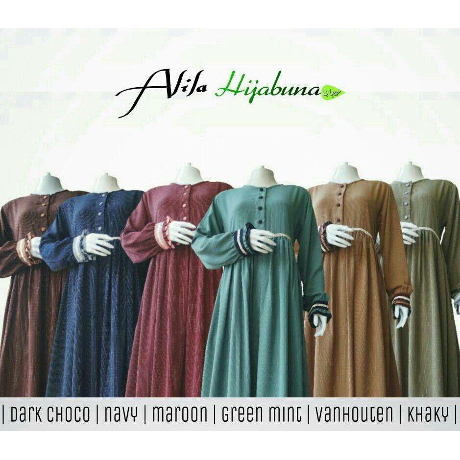 Gamis Syari Polos Alila by Hijabuna
