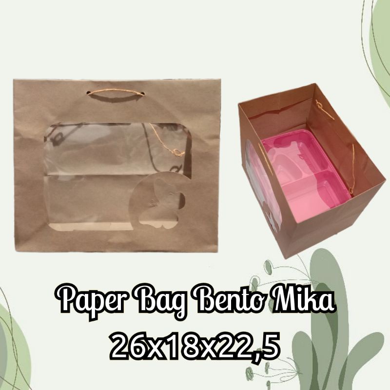 

Paper bag bento mika 26x18x22,5