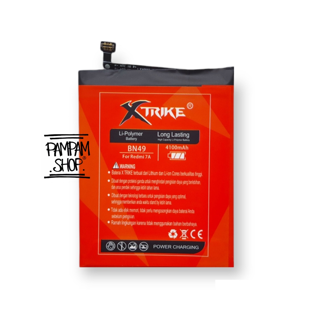 Baterai XTRIKE Double Power Original XiaoMi Redmi 7A BN49 Batre Batrai Battery Handphone HP Ori BN 49