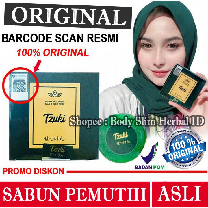 [ ASLI ] Sabun Pemutih Badan Permanen BPOM SABUN TZUKI ASLI 100% ORIGINAL tzuki soap original bpom