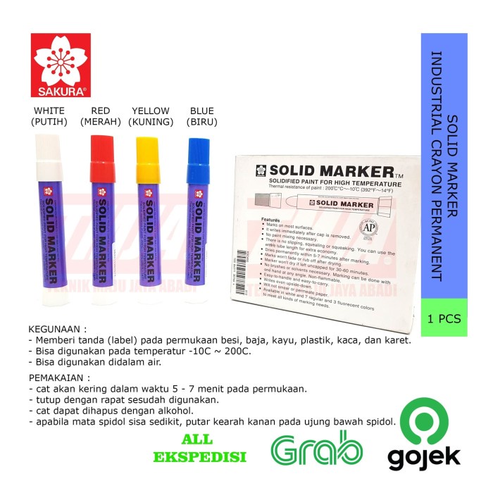 

Star Sakura Solid Marker Spidol Permanent Penanda Besi Trendi