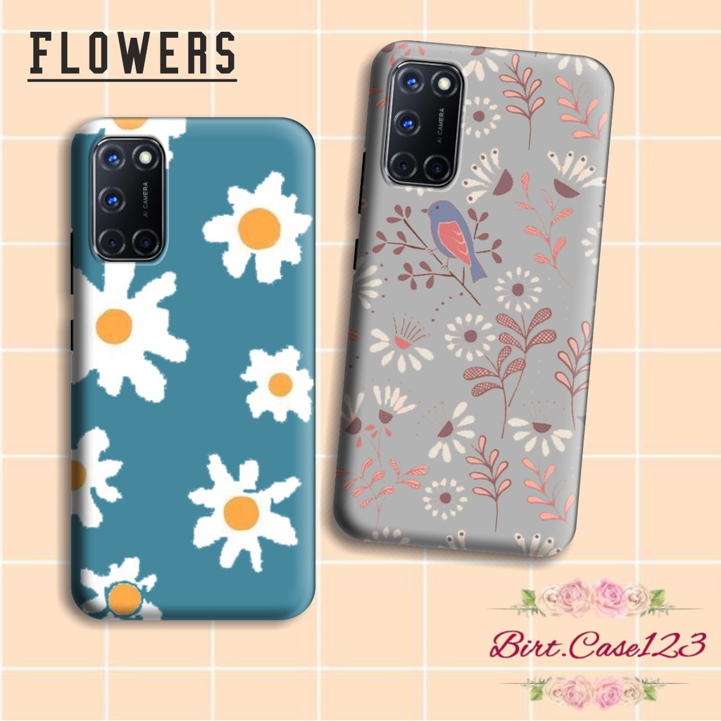 Softcase FLOWERS Oppo A3s A1k A5 A9 2020 A7 F9 A5s A31 A52 A92 A37 A53 A83 F1s F11 Pro Reno 2 BC752