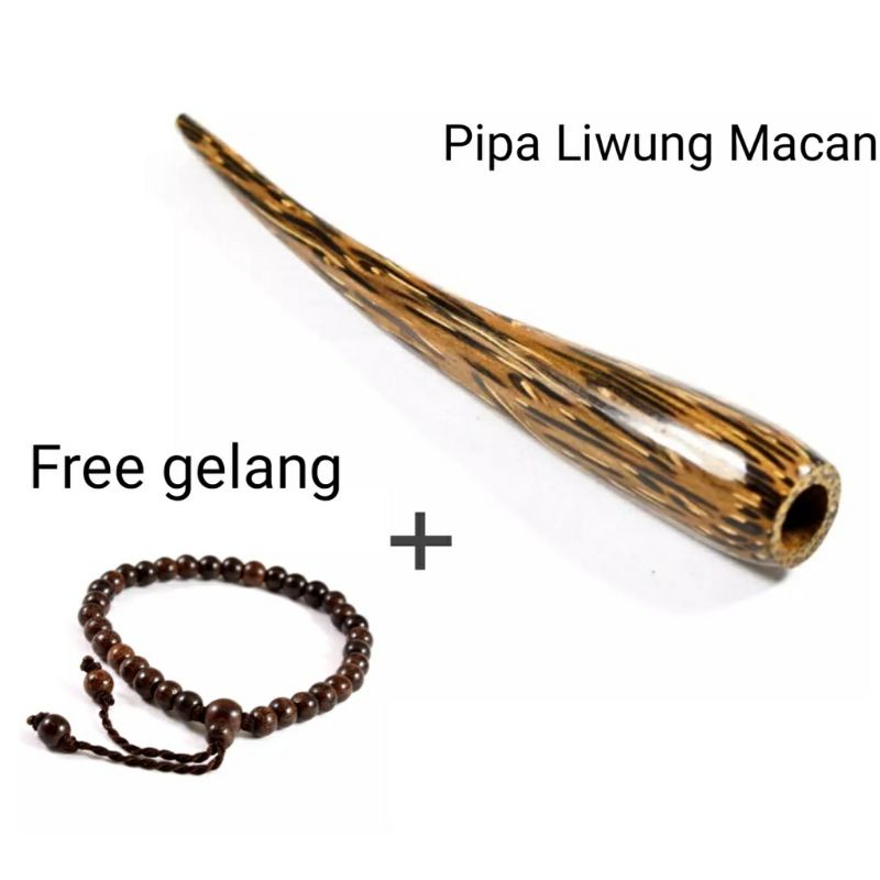 Once Pipa Kayu Liwung macan pipa once pipa cangklong pipa gading once Bonus Gelang