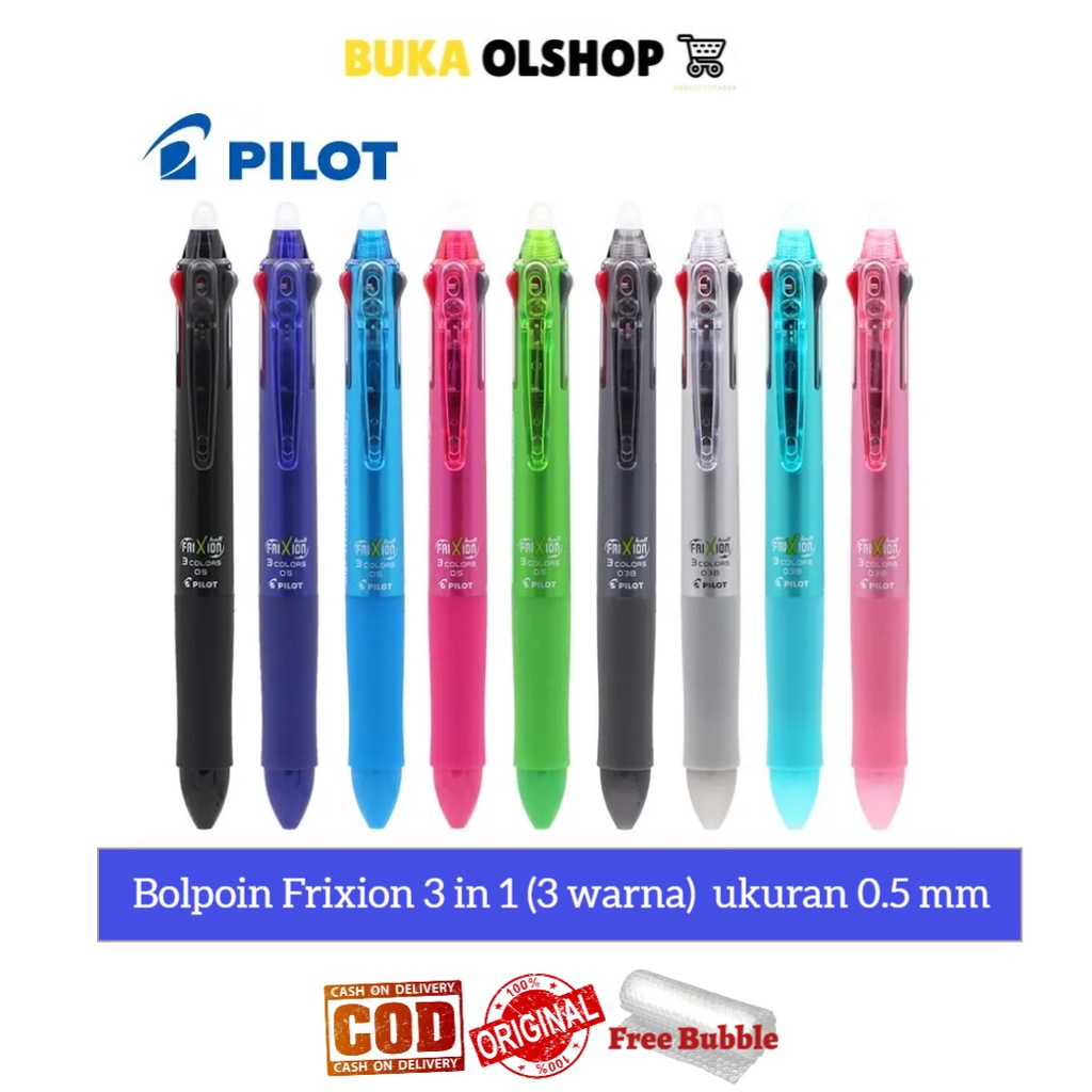 

Bolpoin Pilot Frixion 3 Warna Bolpoin Frixion 3 in 1 Refill Frixion 0.5 Bolpoin Bisa Dihapus